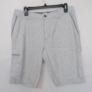 Carbon 2 Cobalt Chino Shorts Mens 32 Blue Pocket Outdoors Casual Linen Cotton